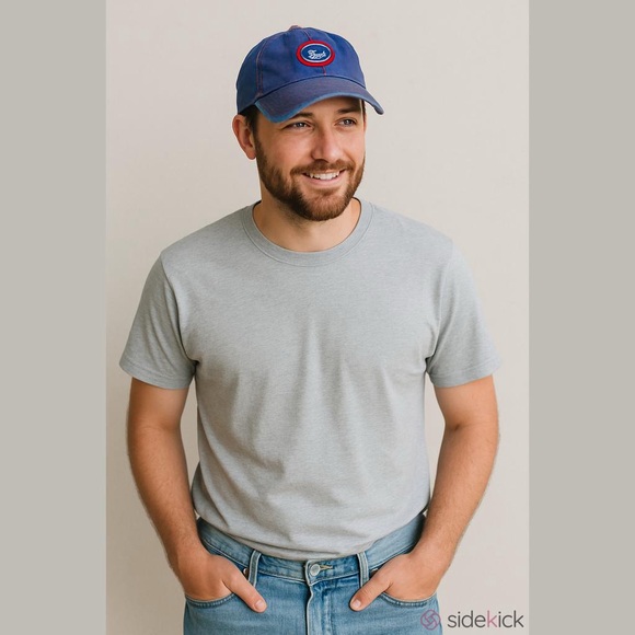 Chicago Cubs MLB Cooperstown Collection Vintage Washed Blue Adjustable Hat - Picture 1 of 5